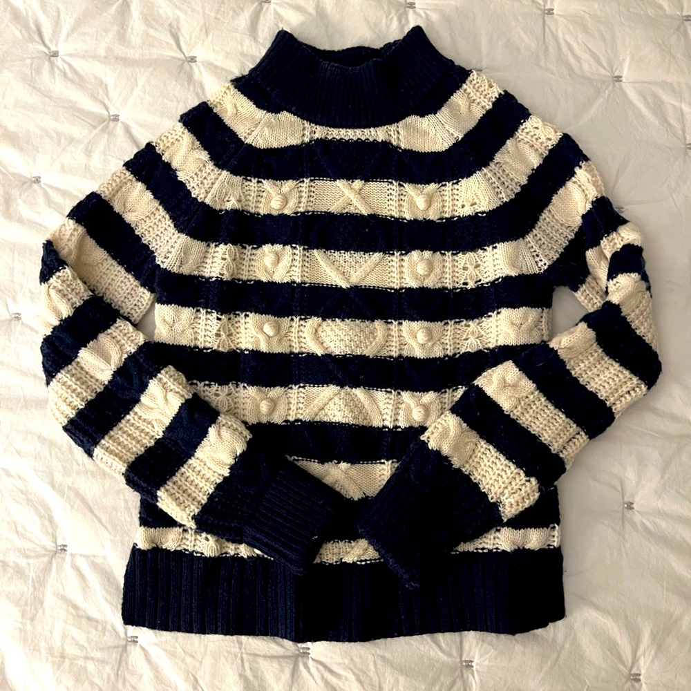 Navy/white JCrew sweater